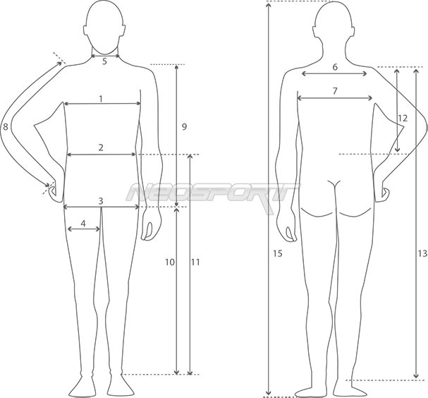 Racing Suits Size Chart