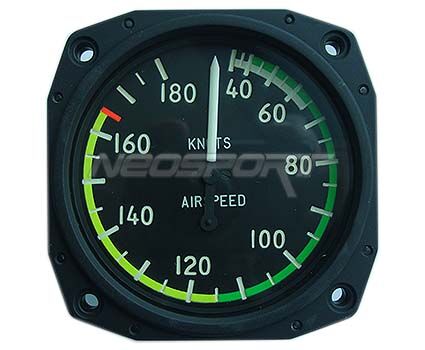 Falcon Airspeed Indicator 3-1/8" 0-180 Knots